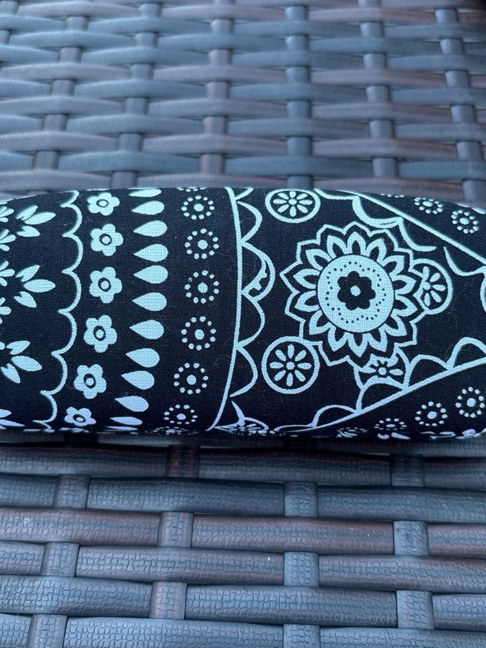 Vera Bradley Black and White Floral Sunglasses Case